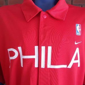 Philadelphia 76ers "66" Button Warm Up Red. (XXL)